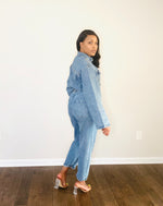 Load image into Gallery viewer, Denim Bae jumpsuit
