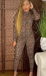 Load image into Gallery viewer, A Catch- leopard print jumpsuit
