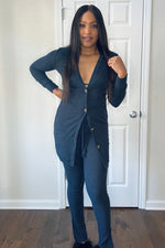 Load image into Gallery viewer, “Cozy Up” 3pc cardigan, bralette and leggings set
