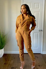 Load image into Gallery viewer, Cargo utility jumpsuit
