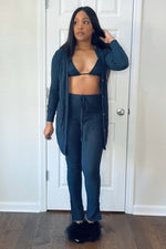 Load image into Gallery viewer, “Cozy Up” 3pc cardigan, bralette and leggings set
