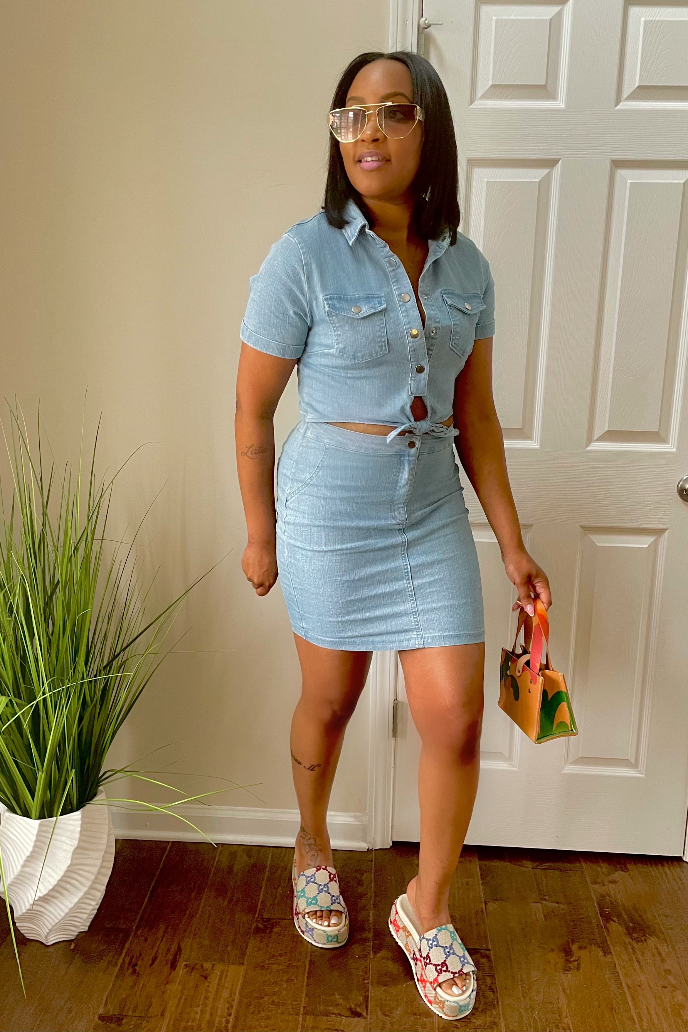 Naomi denim dress