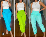 Load image into Gallery viewer, Brooklyn track pants- lime green
