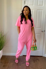 Load image into Gallery viewer, Tommie jumpsuit-bright pink
