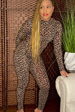 Load image into Gallery viewer, A Catch- leopard print jumpsuit
