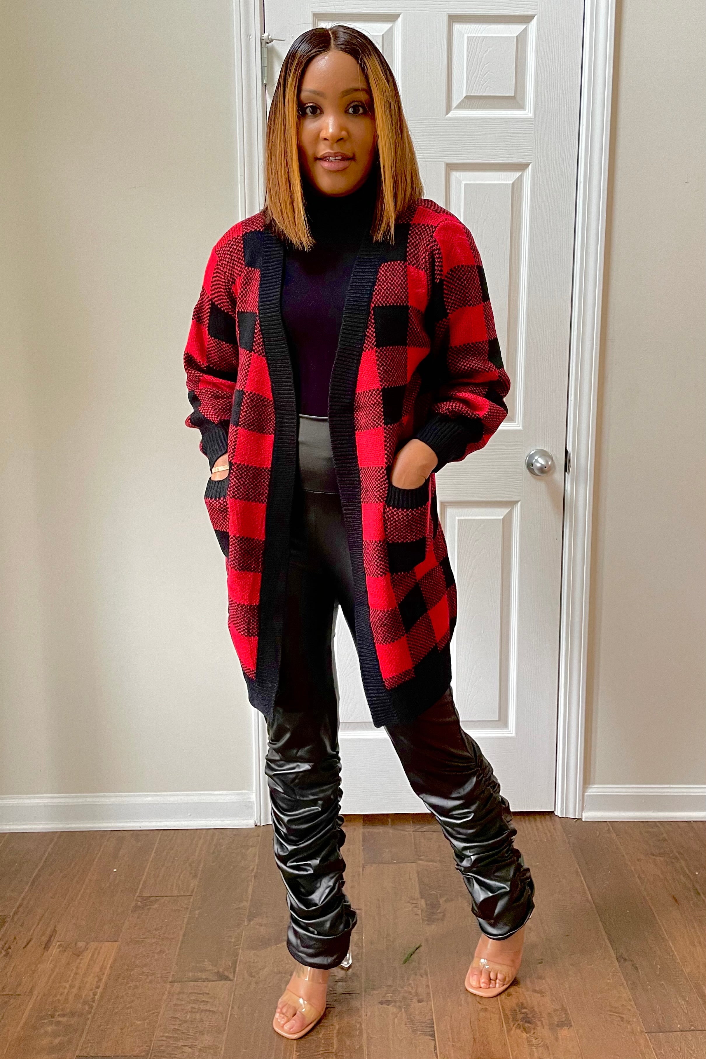 Bri plaid cardigan