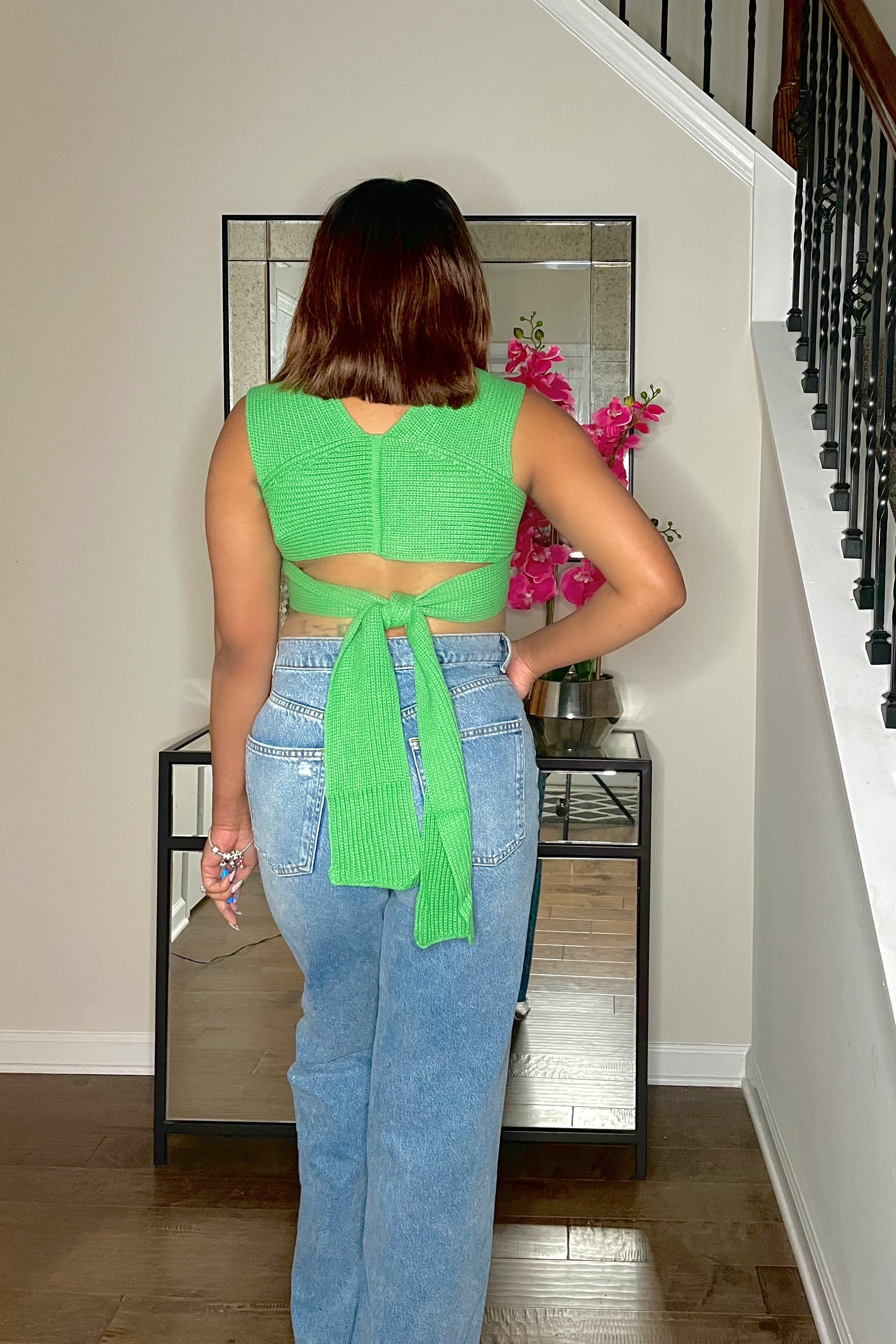 How You Like It wrap top-green apple