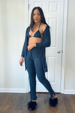 Load image into Gallery viewer, “Cozy Up” 3pc cardigan, bralette and leggings set
