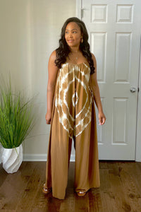 Vacay Bae jumpsuit-mocha