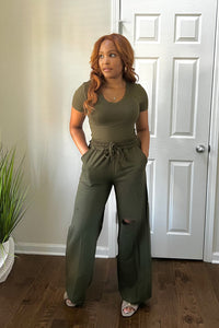 Whole Vibe set-olive