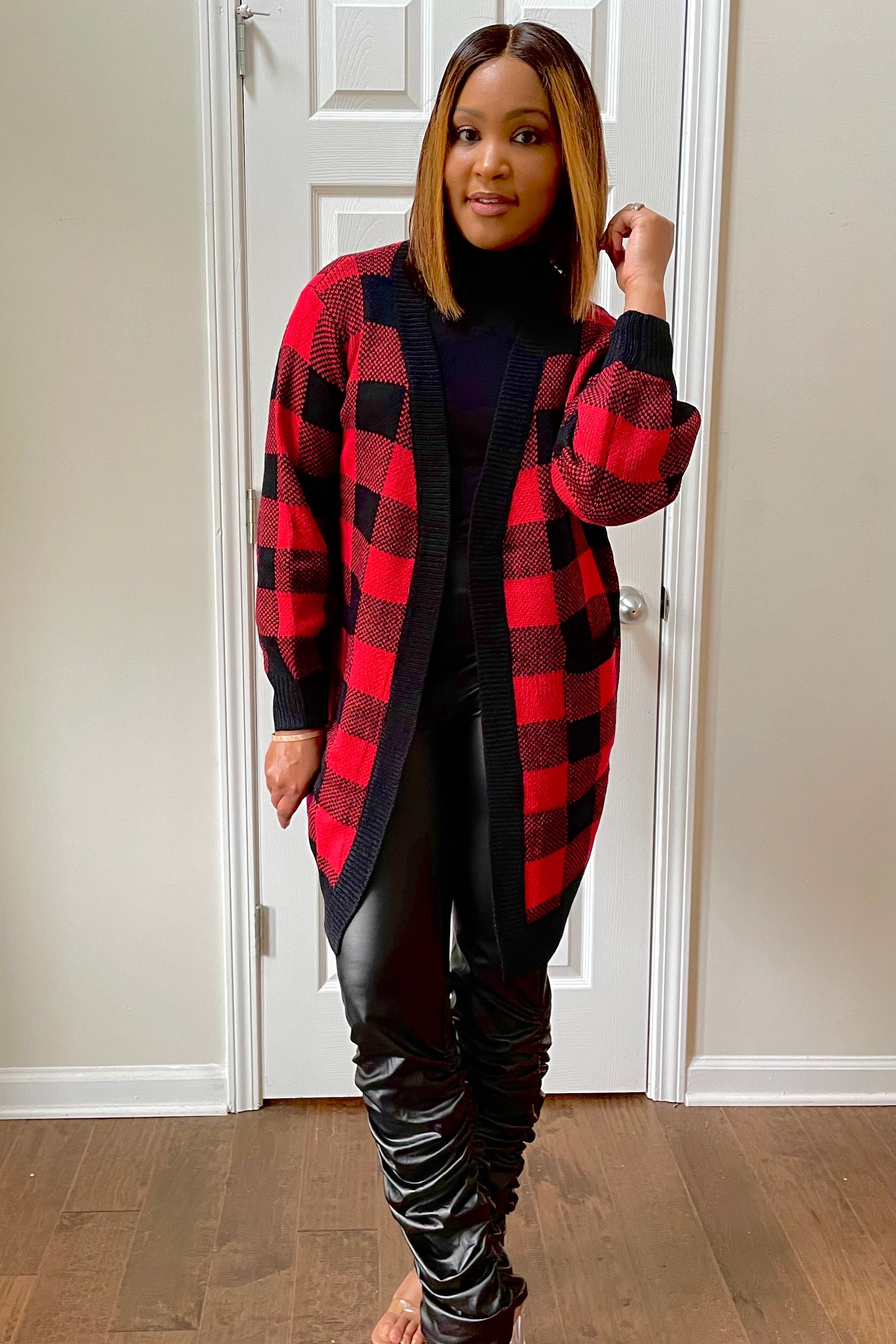 Bri plaid cardigan