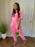 Load image into Gallery viewer, Tommie jumpsuit-bright pink
